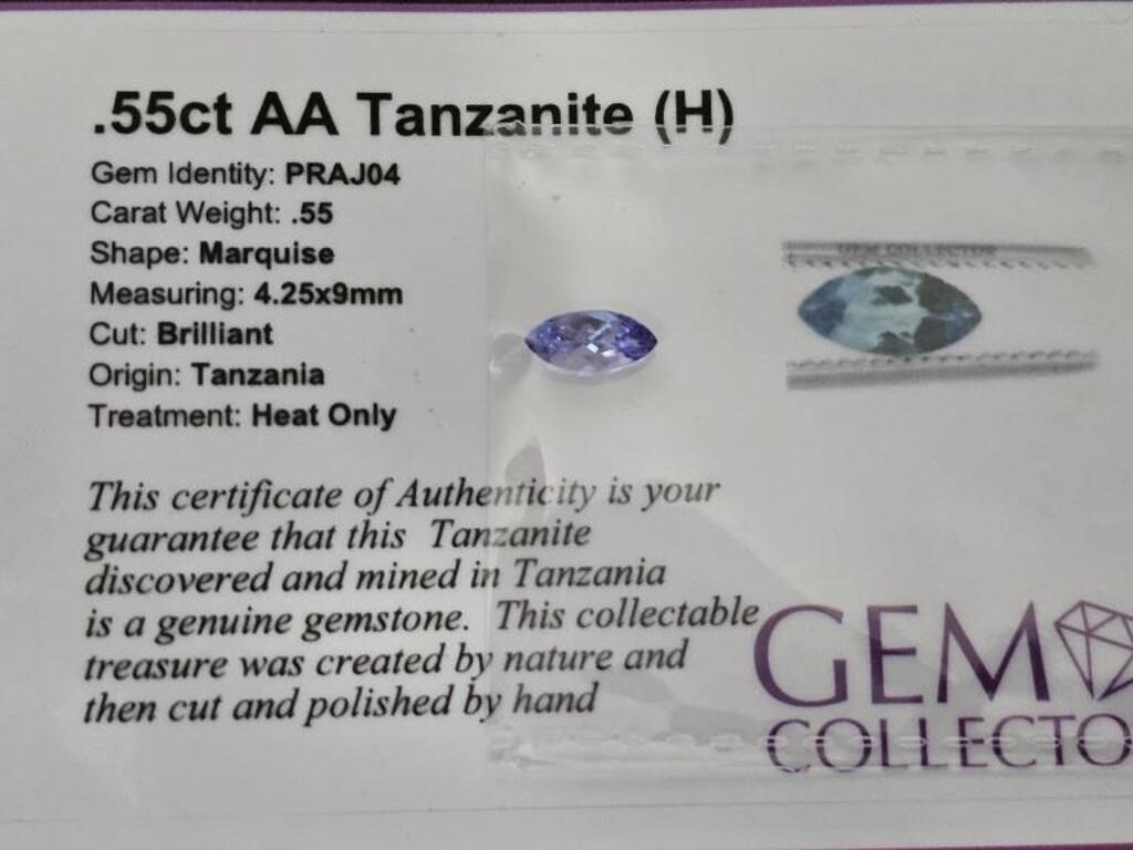 .55ct AA Tanzanite