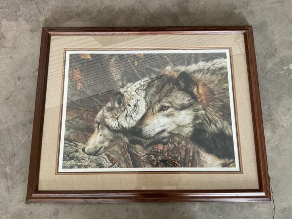 Signed Wolf Print