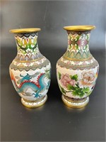 CHINESE CLOISONEE VASES