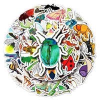 Nature Bug Laptop Stickers for Kids(50Pcs),Gift St