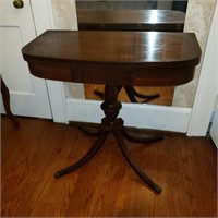 1940's mahogany style flip top game table