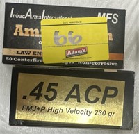 (2) INTRAC ARMS INTERNATIONAL .45 ACP, FMJ+P HIGH