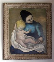 O/C painting "Woman and Child"  painting, SLL,
