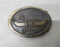 Longhorn Brass Belt Buckle