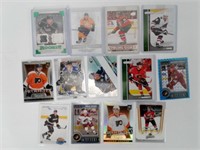 Lot de cartes de hockey 
recrues, numérotées