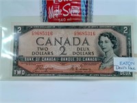 Billet de 2$ du Canada * devil's face