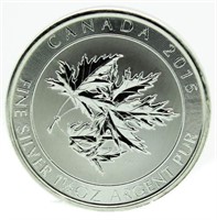 2015 Canada 1.50 Oz. Silver Maple Leaf Argent Pur