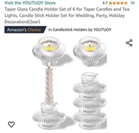 MSRP $17 Set 6 Candle Holders