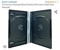 MSRP $23 25 Black DVD Cases