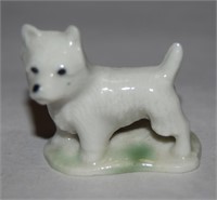 Vtg Wade Whimsies Porcelain Westie Dog Figurine