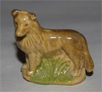 Vtg Wade Whimsies Porcelain Collie Dog Figurine