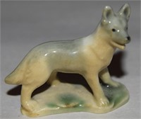 Vtg Wade Whimsies Porcelain Alsatian Dog Figurine