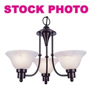TransGlobe 6544WB 3-light chandelier, color is