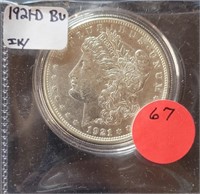 1921-D BU MORGAN SILVER DOLLAR