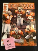 2001 Tennessee Volunteers Football Program