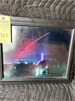 FRAMED COLOR PHOTOGRAPH - NIGHT LAUNCH OF SPACE SH