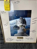 FRAMED COLOR PHOTOGRAPH - SPACE SHUTTLE - SIGNED B