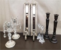 4 Sets of Ornate Candle Holders.