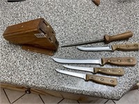 Chicago cutlery knife set with block some areas