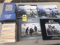 4 Civil War Calendars & 2 Boxes Cw Coll Cards
