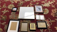 Lot of 9 miscellaneous picture frames