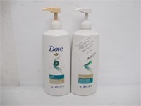 2-Pk 1.18L Dove Shampoo and Dove Conditioner