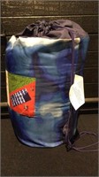 Kids' Printed Sleep Bag With Carrying Bag Blue