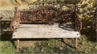 VICTORIAN STYLE CAST IRON GARDEN BENCH