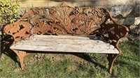 VICTORIAN STYLE CAST IRON GARDEN BENCH