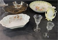 VTG Glass, Porcelain Bowls & More