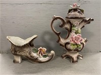 (2) Porcelain Decor Items