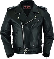 Smart Men Motorcycle Leather Jacket