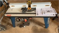 RYOBI PLUNGE BASE ROUTER AND ROUTER TABLE
