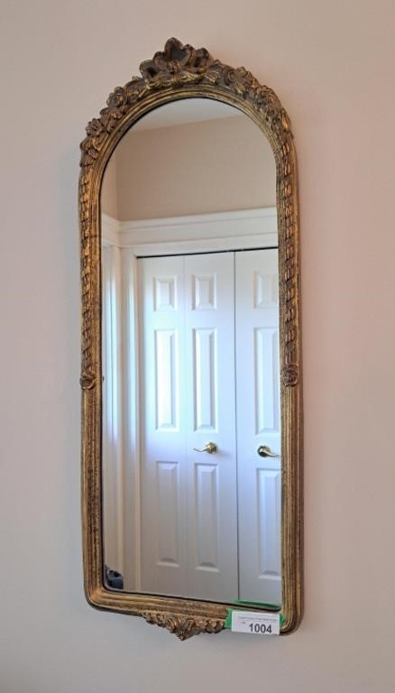 Hanging wall mirror.