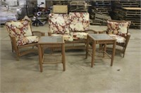 Wicker Patio Set with Cushions