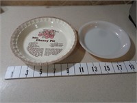 Watkins Cherry Pie & Fire King Pie Plates