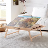 $129  ENERIDIO 1500pc Puzzle Table, 34x26 6 Drwrs