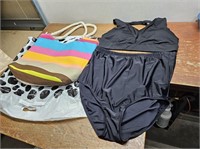 Beach Bag + XXL SWIM Top (convertible) & bottoms