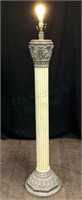 Greco Roman Style Column Pedestal Floor Lamp