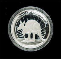 Coin 2011 Kangaroo High Relief AG Round-1 oz