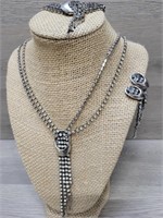 Stunning Tara Rhinestone Set: Necklace Bracelet