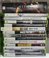 13 XBOX 360 Games & 1 Playstaion 2 Trilogy