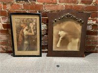 2 Victorian Portraits, Framed