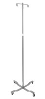 I. V. Pole, 2 Hook Top, Silver