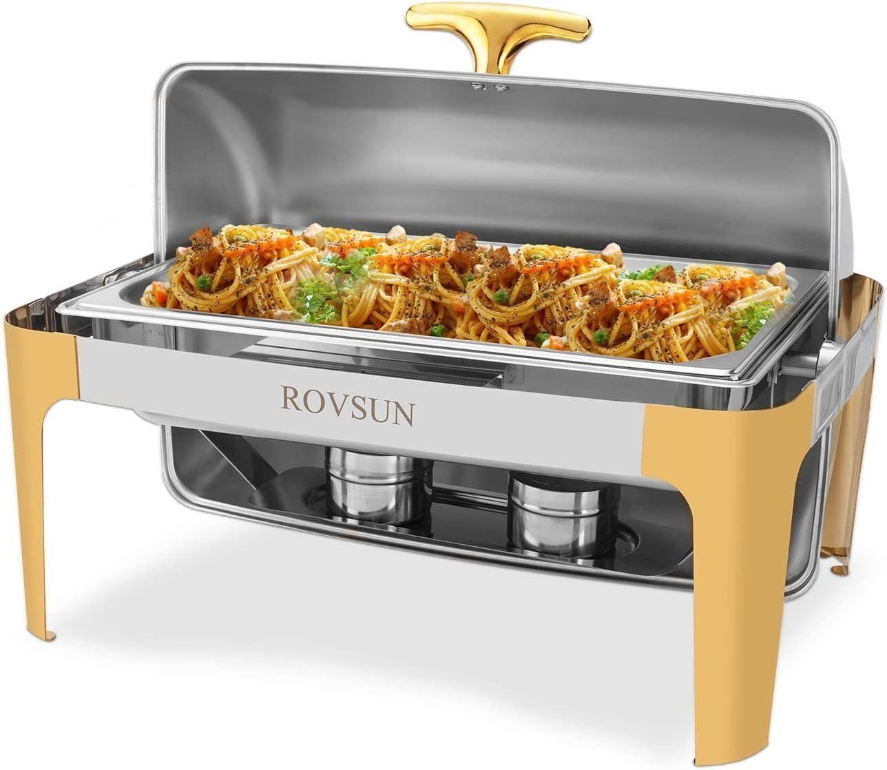 ROVSUN Roll Top Chafing Dish Buffet Set