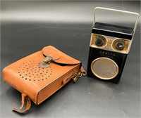 Zenith Royal 500 Deluxe Transistor Radio & Case
