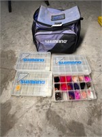 Shimano tacklebox with artificial bait