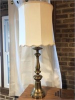 Brass Toned Table Lamp