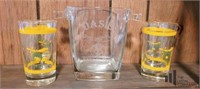 OASIS Ice Bucket and Four Glasses