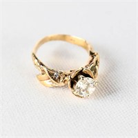 CZ Diamond Ring With Damage